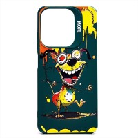 Чехол-накладка для Tecno Spark 10C (собака) (темно-зеленый) - SC335