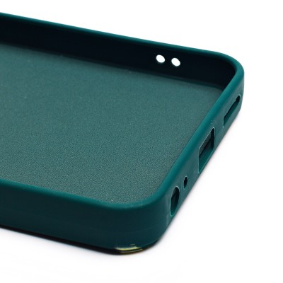 Чехол-накладка для Tecno Spark 10C (собака) (темно-зеленый) - SC335