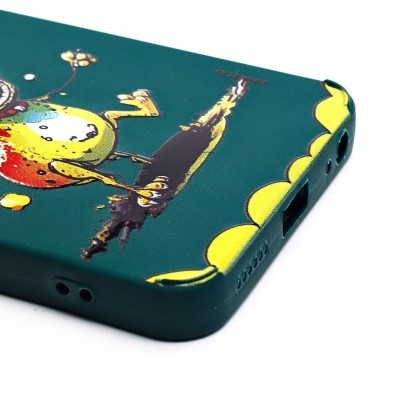 Чехол-накладка для Tecno Spark 20C (собака) (темно-зеленый) - SC335