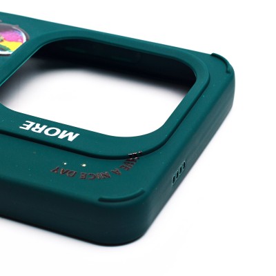 Чехол-накладка для Tecno Spark 20C (медведь) (темно-зеленый) - SC335