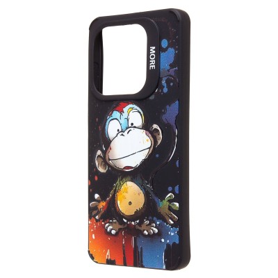 Чехол-накладка для Tecno Spark 20C (обезьяна) (черный) - SC335