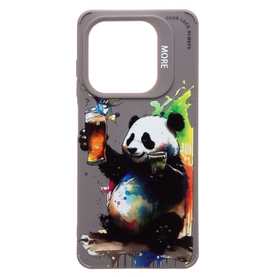 Чехол-накладка для Tecno Spark 20C (панда) (серый) - SC335