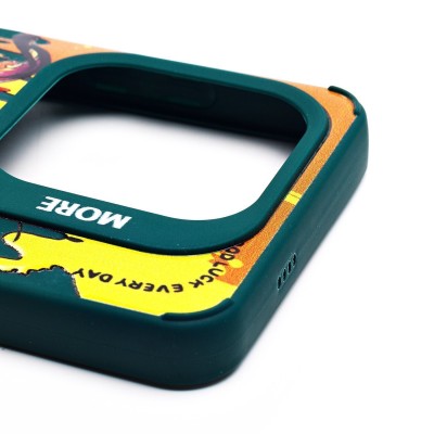 Чехол-накладка для Tecno Spark 20C (собака) (темно-зеленый) - SC335