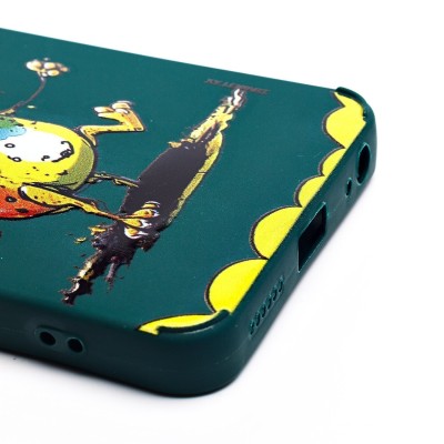 Чехол-накладка для Tecno Spark 20C (собака) (темно-зеленый) - SC335