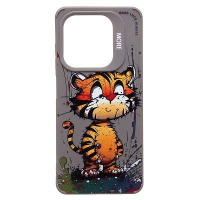 Чехол-накладка для Tecno Spark 20C (тигр) (серый) - SC335