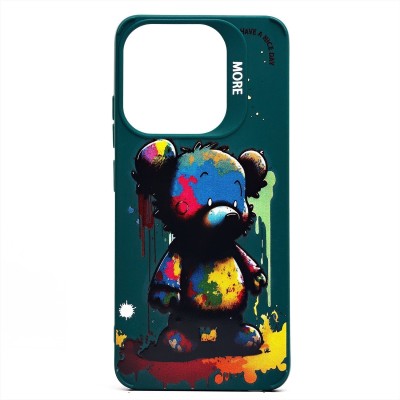 Чехол-накладка для Tecno Spark GO 2023 (медведь) (темно-зеленый) - SC335