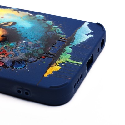 Чехол-накладка для Tecno Spark GO 2023 (овечка) (темно-синий) - SC335