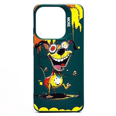 Чехол-накладка для Tecno Spark GO 2023 (собака) (темно-зеленый) - SC335