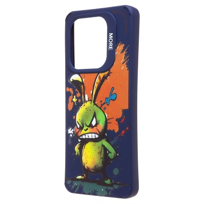 Чехол-накладка для Tecno Spark Go 2024 (заяц) (темно-синий) - SC335