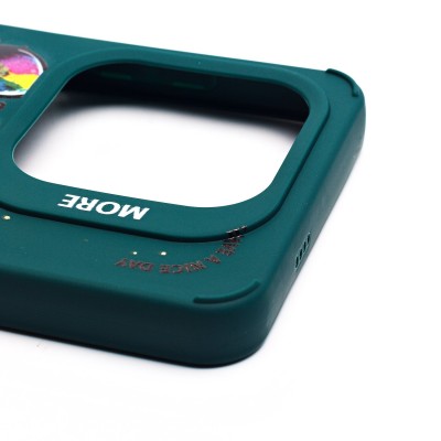 Чехол-накладка для Tecno Spark GO 2024 (медведь) (темно-зеленый) - SC335