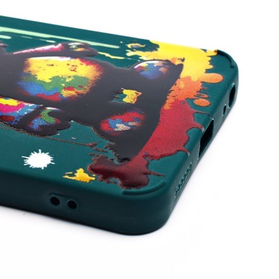 Чехол-накладка для Tecno Spark GO 2024 (медведь) (темно-зеленый) - SC335