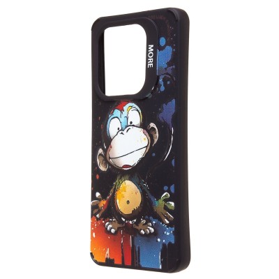 Чехол-накладка для Tecno Spark Go 2024 (обезьяна) (черный) - SC335