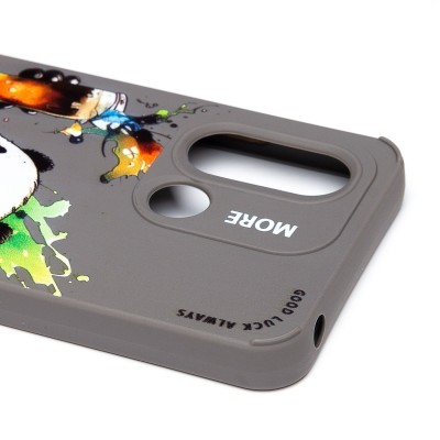 Чехол-накладка для Xiaomi Poco C55 (панда) (серый) - SC335 Чехол-накладка для Xiaomi Poco C55 (панда) (серый) - SC335