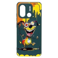 Чехол-накладка для Xiaomi Poco C55 (собака) (темно-зеленый) - SC335