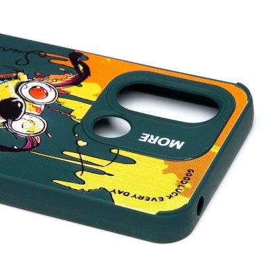 Чехол-накладка для Xiaomi Poco C55 (собака) (темно-зеленый) - SC335 Чехол-накладка для Xiaomi Poco C55 (собака) (темно-зеленый) - SC335