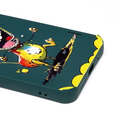 Чехол-накладка для Xiaomi Poco C55 (собака) (темно-зеленый) - SC335 Чехол-накладка для Xiaomi Poco C55 (собака) (темно-зеленый) - SC335