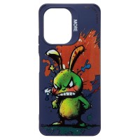 Чехол-накладка для Xiaomi Redmi 13C 4G (заяц) (темно-синий) - SC335