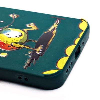 Чехол-накладка для Xiaomi Poco C65 (собака) (темно-зеленый) - SC335