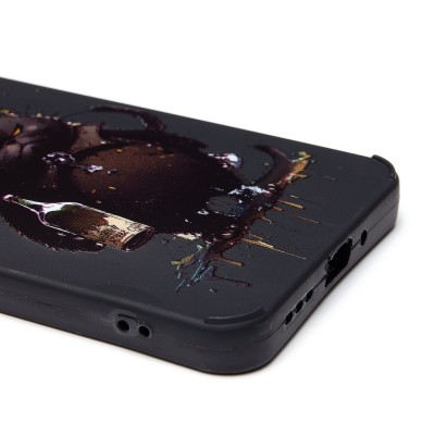 Чехол-накладка для Xiaomi Poco C65 (черный кот) (черный) - SC335