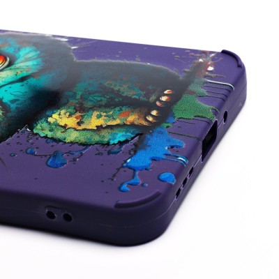 Чехол-накладка для #Xiaomi Redmi 13C 5G/Xiaomi Poco M6 5G (кот) (фиолетовый) - SC335
