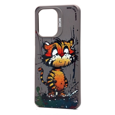 Чехол-накладка для Xiaomi Redmi 13C 5G (тигр) (серый) - SC335