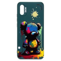 Чехол-накладка для Xiaomi Redmi 9A (медведь) (темно-зеленый) - SC335 Чехол-накладка для Xiaomi Redmi 9A (медведь) (темно-зеленый) - SC335