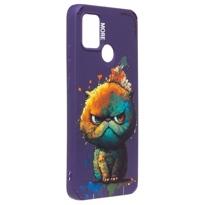 Чехол-накладка для Xiaomi Redmi 9C (кот) (фиолетовый) - SC335