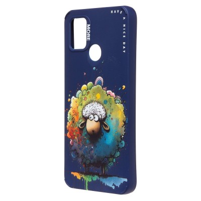 Чехол-накладка для Xiaomi Redmi 9C (овечка) (темно-синий) - SC335