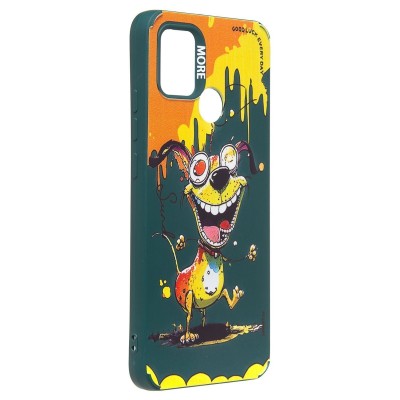 Чехол-накладка для Xiaomi Redmi 9C (собака) (темно-зеленый) - SC335