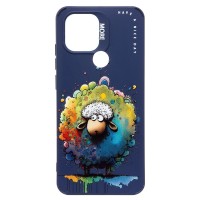 Чехол-накладка для Xiaomi Poco C50 (овечка) (темно-синий) - SC335
