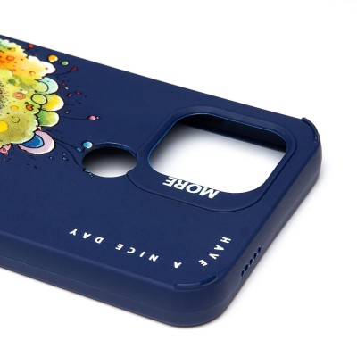 Чехол-накладка для Xiaomi Poco C50 (овечка) (темно-синий) - SC335