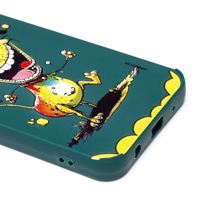 Чехол-накладка для Xiaomi Poco C50 (собака) (темно-зеленый) - SC335