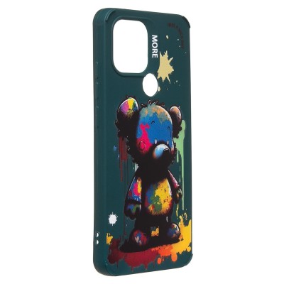 Чехол-накладка для Xiaomi Poco C51 (медведь) (темно-зеленый) - SC335