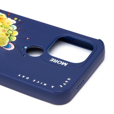 Чехол-накладка для Xiaomi Poco C51 (овечка) (темно-синий) - SC335