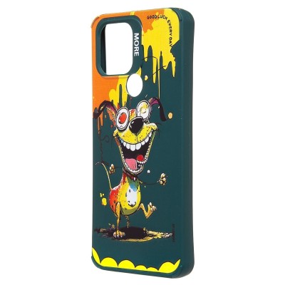 Чехол-накладка для Xiaomi Poco C51 (собака) (темно-зеленый) - SC335