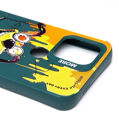 Чехол-накладка для Xiaomi Poco C51 (собака) (темно-зеленый) - SC335