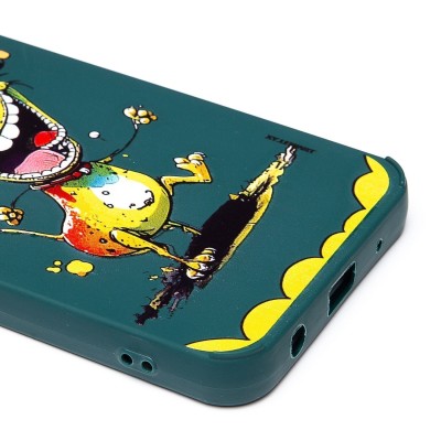 Чехол-накладка для Xiaomi Poco C51 (собака) (темно-зеленый) - SC335