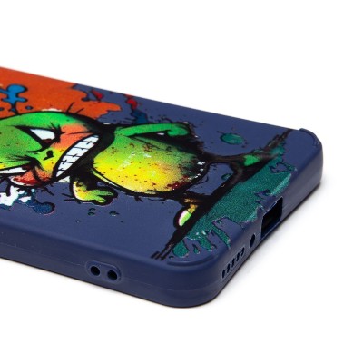 Чехол-накладка для Xiaomi Redmi Note 13 4G Global (заяц) (темно-синий) - SC335