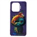 Чехол-накладка для Xiaomi Redmi Note 13 4G Global (кот) (фиолетовый) - SC335