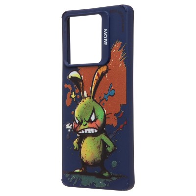Чехол-накладка для Xiaomi Redmi Note 13 5G Global (заяц) (темно-синий) - SC335