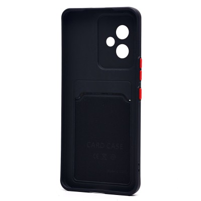 Чехол-накладка для Honor 100 (черный) - SC337 с картхолдером