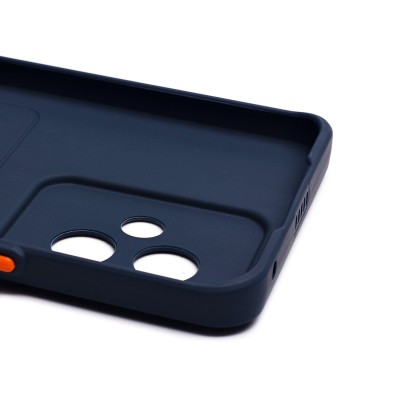 Чехол-накладка для Honor 100 (темно-синий) - SC337 с картхолдером