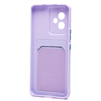 Чехол-накладка для Honor 100 (светло-фиолетовый) - SC337 с картхолдером