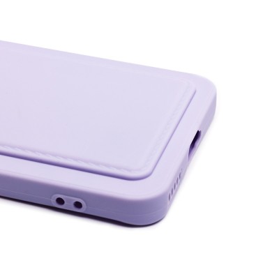 Чехол-накладка для Honor 100 (светло-фиолетовый) - SC337 с картхолдером