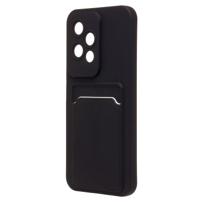 Чехол-накладка для Honor 200 lite (черный) - SC337 с картхолдером