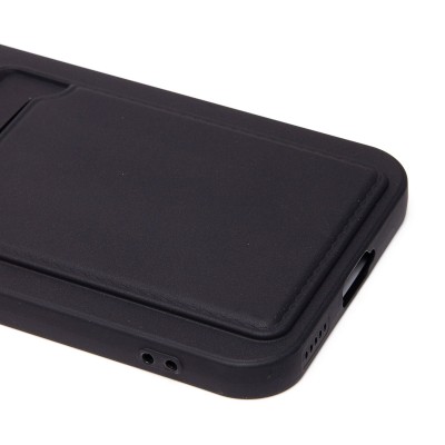 Чехол-накладка для Honor 200 lite (черный) - SC337 с картхолдером