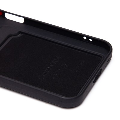 Чехол-накладка для Honor 200 lite (черный) - SC337 с картхолдером