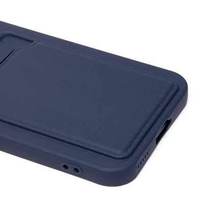 Чехол-накладка для Honor 200 lite (темно-синий) - SC337 с картхолдером