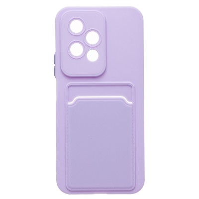 Чехол-накладка для Honor 200 lite (светло-фиолетовый) - SC337 с картхолдером