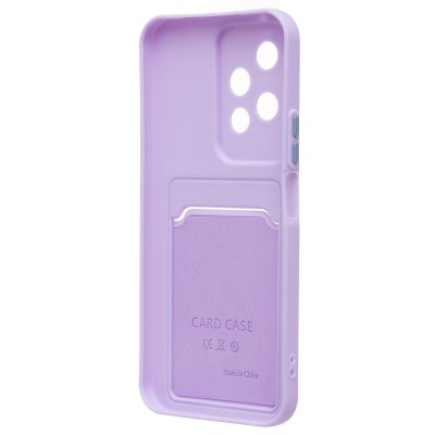 Чехол-накладка для Honor 200 lite (светло-фиолетовый) - SC337 с картхолдером